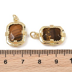 Pendenti sfaccettati in occhio di tigre naturale&nbsp;GG-CBA4154-02G-03