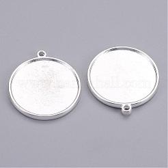 Colgante de estilo tibetano cabochon ajustes&nbsp;TIBEP-1811-S-RS