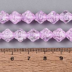 Transparent Knistern Glasperlen Stränge&nbsp;GLAA-Q115-04A-08
