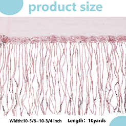 Ruban de dentelle à pampilles en polyester&nbsp;OCOR-WH0070-175A