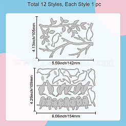 Углеродистая сталь разрезает трафареты DIY-WH0309-1806