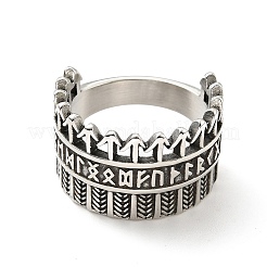 Кольцо в форме стрелы из нержавеющей стали 316 RJEW-C030-03B-AS