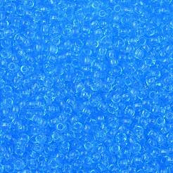 TOHOラウンドシードビーズ  日本製シードビーズ  （3)つの透明なアクアマリン  8/0  3mm  穴：1mm  約10000個/ポンド&nbsp;SEED-TR08-0003