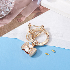 1 шт. брелки с пружинными кольцами из сплава со стразами своими руками&nbsp;FIND-TA0008-54B-G