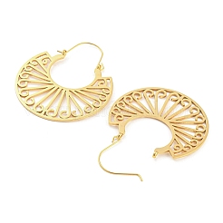 Серьги-кольца из нержавеющей стали 304 с полой аркой&nbsp;EJEW-Q789-05G