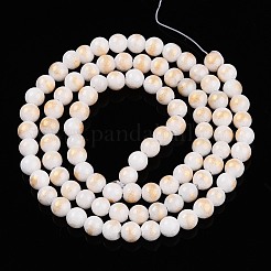 Abalorios de jade natural de mashan hebras&nbsp;G-A255-A01-04H
