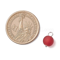 8 шт. 8-х цветные подвески из матового стекла PALLOY-JF04088