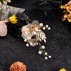 Сплав с пластиковыми перламутровыми украшениями&nbsp;FIND-WH20030-11C-G