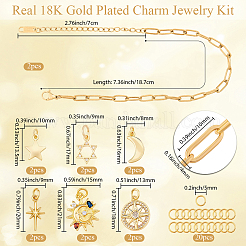 Наборы для самостоятельного изготовления браслетов с подвесками в виде звездного неба&nbsp;DIY-BBC0002-76