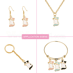 30шт 3 цвета сплава эмалевые подвески&nbsp;PALLOY-CJ0002-04