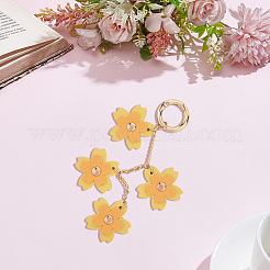 1 шт. подвеска в виде цветка из искусственной кожи&nbsp;HJEW-CL0001-25