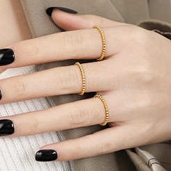 Anillos de dedo de acero inoxidable 304 para pareja&nbsp;FS-WG36BBF-03