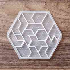 Pezzi di tangram fai da te display decorazione stampi in silicone&nbsp;DIY-G067-05E