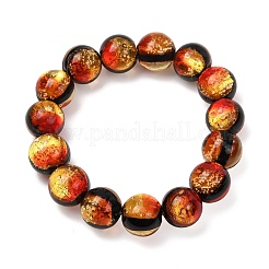 Braccialetti elasticizzati rotondi in vetro con lamina luminosa da 14 mm&nbsp;LA-CBA41F9-01A