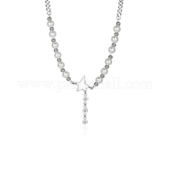 Колье-подвеска в форме звезды с искусственным жемчугом TK4545