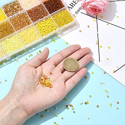 Наборы для изготовления браслетов из круглых стеклянных бусин своими руками&nbsp;SEED-YW0002-63A