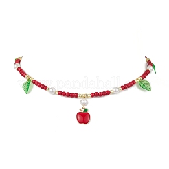 Комплект из ожерелий и серег из синтетической бирюзы для женщин SJEW-JS01316