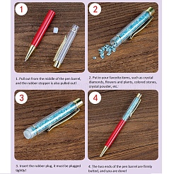 Bolígrafos creativos de tubo vacío&nbsp;AJEW-L076-A01