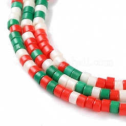 Brins de perles au chalumeau faites à la main sur le thème de noël&nbsp;LAMP-L078-008L