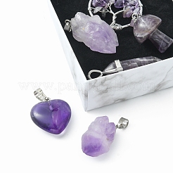 5 стили подвески из натурального аметиста G-FS0002-47