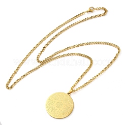 Ожерелья с подвесками из нержавеющей стали 304&nbsp;LS-NJEW-H034-08G