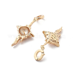 Звезда латунные подвески-скобы KK-L223-025G