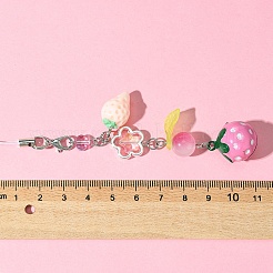 Мобильные ремни из стекла и смолы HJEW-FS00009-02