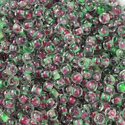 Прозрачные внутри цветные стеклянные бусины X1-SEED-A032-04U