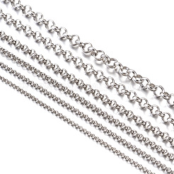 Stahl-Rolo-Kette für Halskette&nbsp;MAK-TA0001-02P
