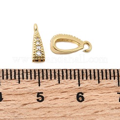 Латунные микро проложить четкие кубического циркония кулон поручительств KK-G542-03G-02