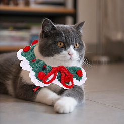 3 шт. 3-цветный ошейник для собак с цветком из полиэстера и хлопка&nbsp;AJEW-GL0002-58