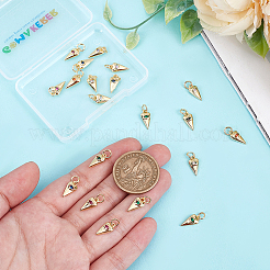 20шт латунные подвески с микропаве и кубическим цирконием&nbsp;KK-GO0002-10