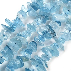 Natürliche Aquamarin Chip-Perlen Stränge&nbsp;X-G-E271-96