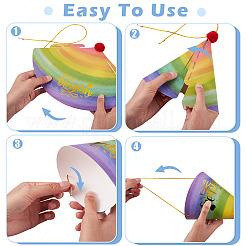 10 Stück 10 Farben Papier Kindergeburtstagshut&nbsp;FEPA-TA0001-01