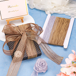 10 ярд двухцветной полиэстеровой ленты с морщинами&nbsp;OCOR-TA0001-91A