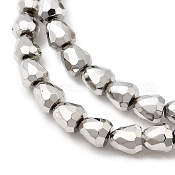 Стеклянные бусины с гальваническим покрытием  EGLA-F166-08P