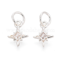 925 серебряная подвеска со звездами из прозрачного фианита паве&nbsp;STER-T009-15S