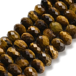 Природных тигровый глаз бисер нитей&nbsp;G-C259-A01-8x12mm-02