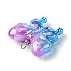 УФ-покрытие радужные акриловые подвески-соединители&nbsp;PALLOY-JF02521-01