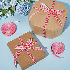 Полиэстеровая лента с рисунком арбуза для упаковки подарков OCOR-WH20007-28