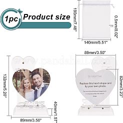 Ständer für Fotorahmen aus transparentem Acryl&nbsp;DJEW-WH0018-25