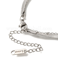 201 двухслойная цепочка-змейка из нержавеющей стали STAS-B076-03P