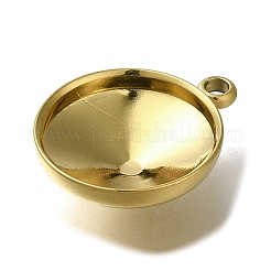 Ионное покрытие (ip) нержавеющая сталь 304 подвеска кабошон оправа STAS-I310-28G