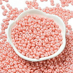 Perline di vetro lucido con vernice da forno&nbsp;SEED-B001-04A-08