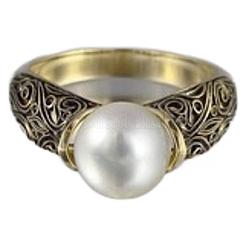 Messing mit Kunststoffperlen-Fingerringen&nbsp;FS-WG3AF2F-04