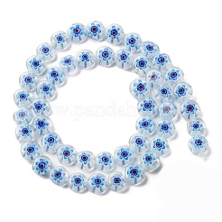 Ручной работы millefiori стеклянные бусины нитки LAMP-G164-12J