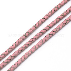 レザー編み込みコード  ピンク  5mm  約54.68ヤード（50m）/バンドル&nbsp;WL-Q005-5mm-62