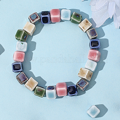 84шт 6 цвета фарфоровые бусины ручной работы PORC-PA0001-06