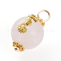 Подвески из натурального розового кварца&nbsp;PALLOY-JF00591