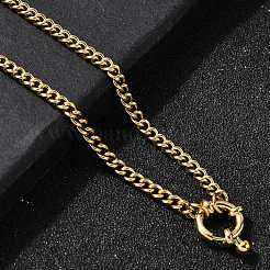 Женские витые цепочки из нержавеющей стали 304 с застежками-пружинными кольцами NJEW-Z091-08G